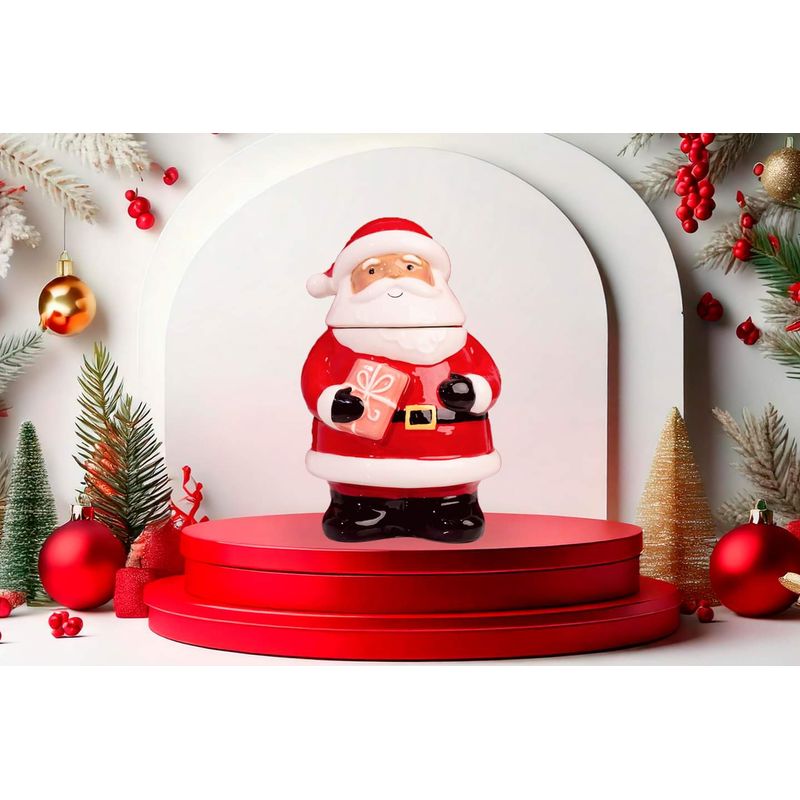 GENERICO - Bowl de Galletas diseño Papa Noel