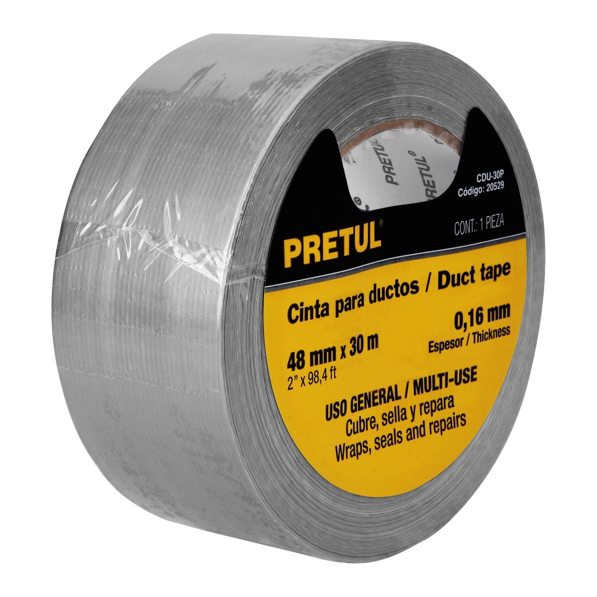 PRETUL - Cinta 2" x 30m Ducte Tape 20529 Pretul