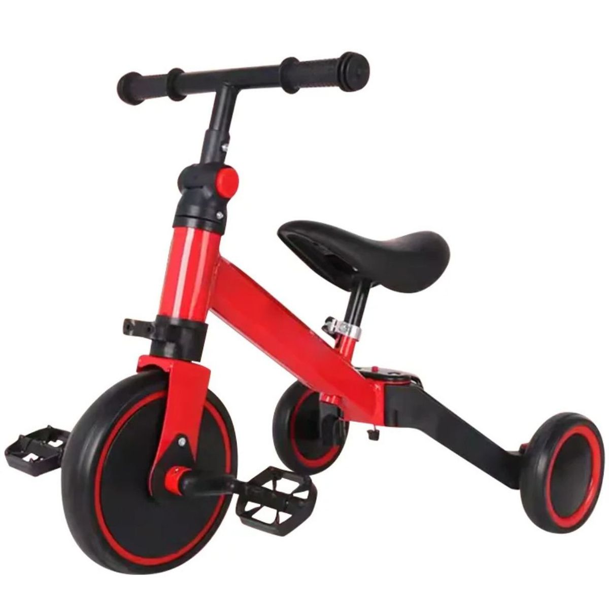 GENERICO - Bicicleta Triciclo 5 en 1 para Niños color Rojo