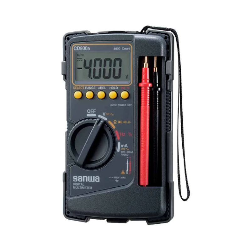 GENERICO - Multímetro Digital con Capacitancia y Frecuencia CD800A SANWA