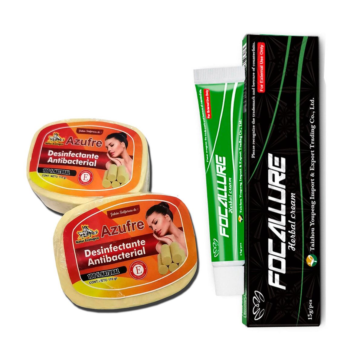 GENERICO - Jabón  de azufre reparador  para soriasis natural