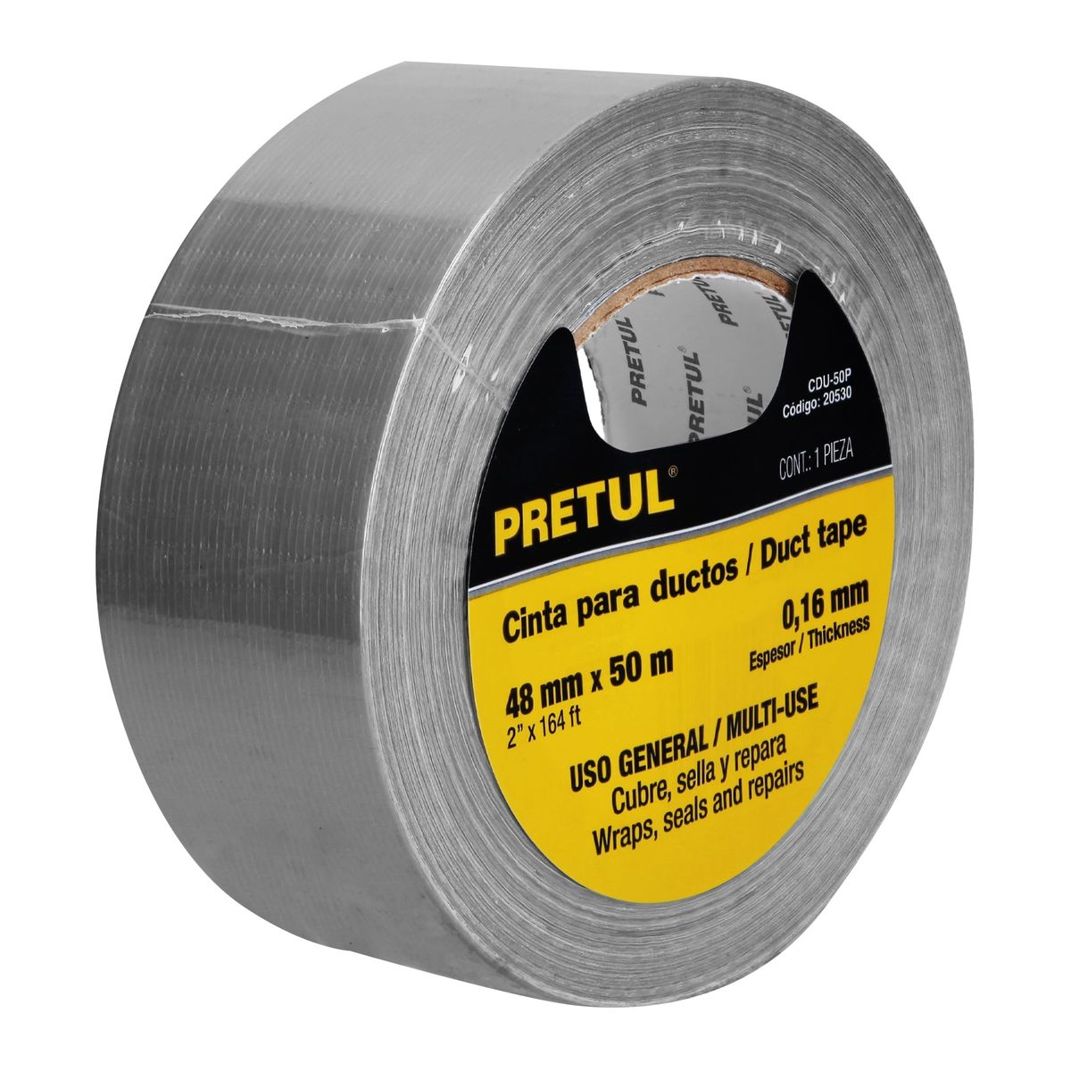 PRETUL - Cinta 2" x 50m Ducte Tape 20530 Pretul