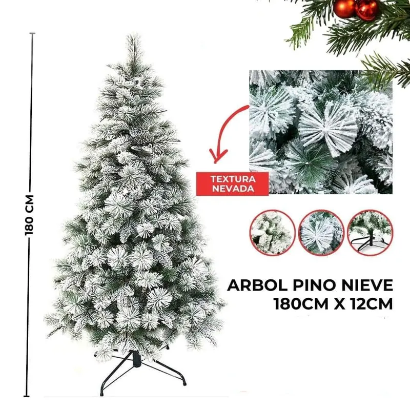 GENERICO - Árbol de Navidad Pino Nieve 180M