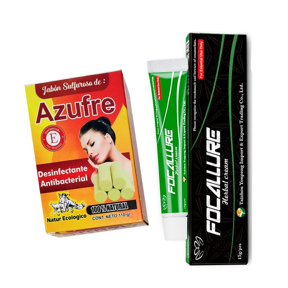 GENERICO - Jabón  de azufre reparador  para soriasis natural