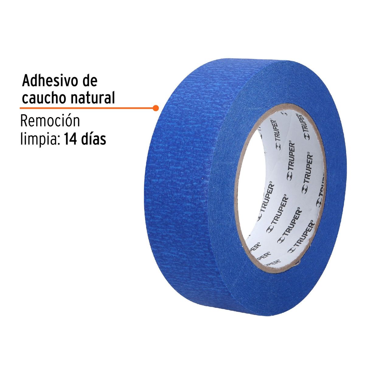 TRUPER - Cinta 1 1/2" x 50m Azul Masking Tape 12623 Truper