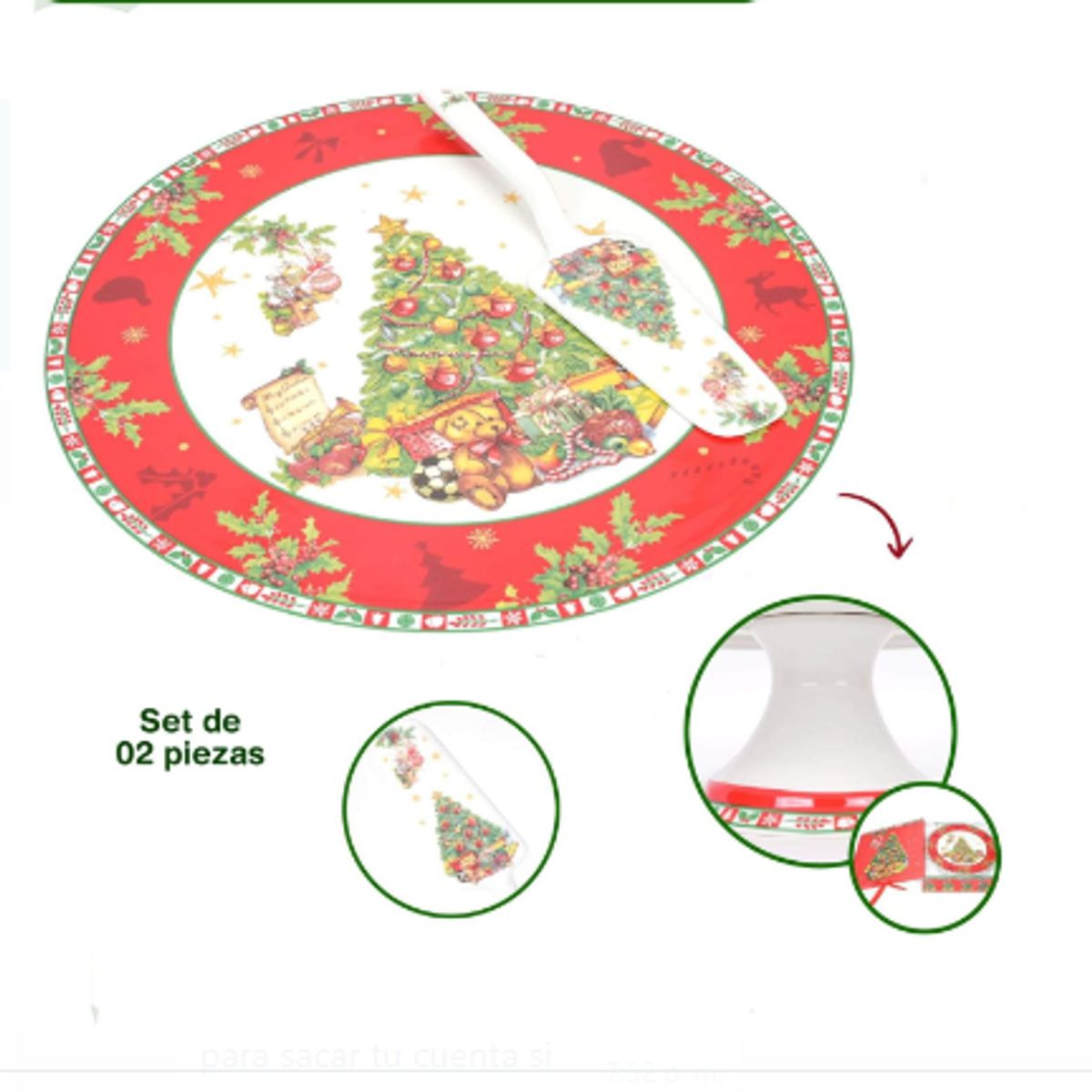 GENERICO - Porta paneton Navideño con diseño Arbolito