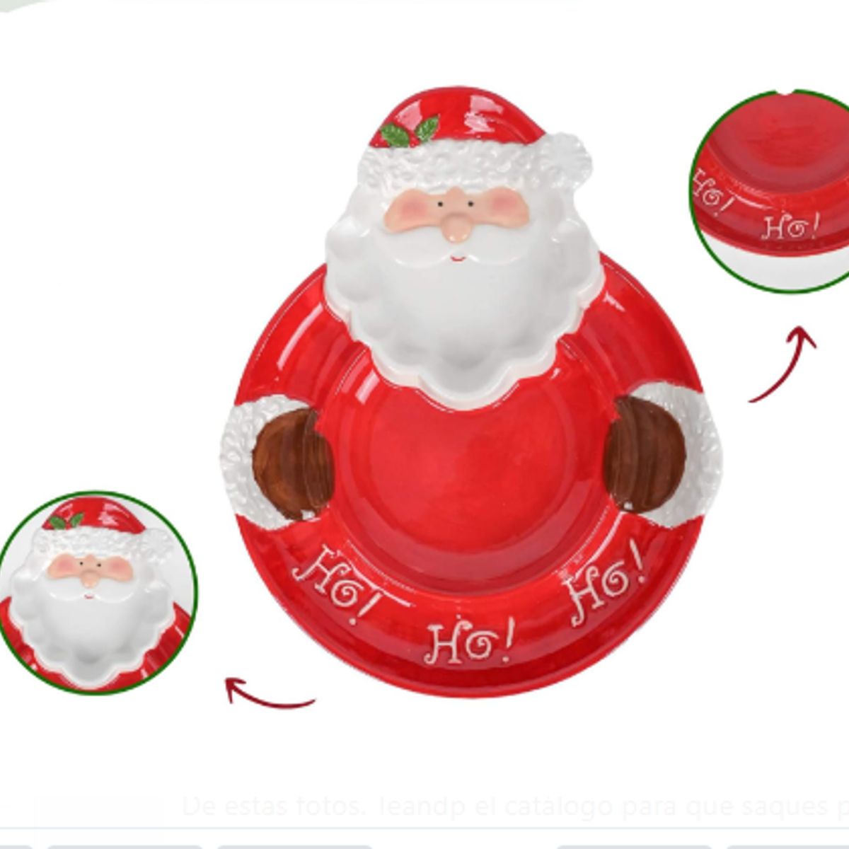 GENERICO - Bandeja con diseño Papa Noel