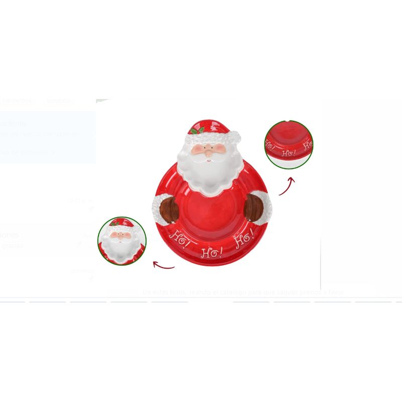 GENERICO - Bandeja con diseño Papa Noel