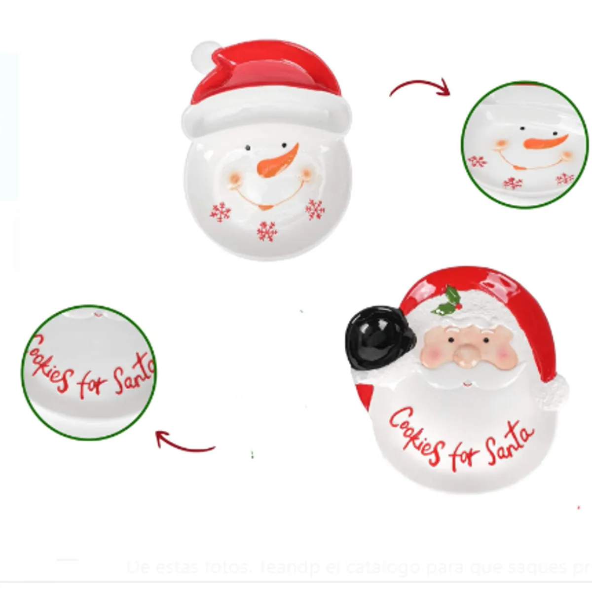 GENERICO - Bandeja con diseño Papa Noel