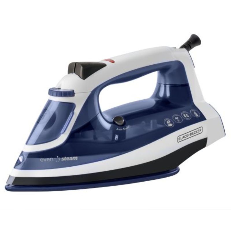 Plancha De Vapor BLACK+DECKER IR1350S, Suela Acero Inoxidable - Sistema Limpieza Automática, Apagado Automático, Color Morado