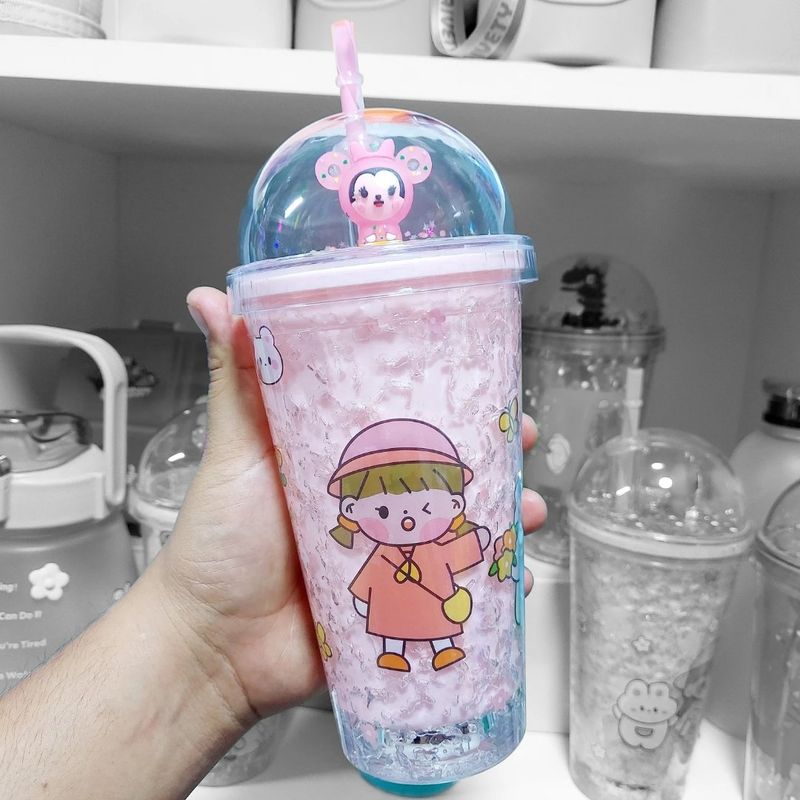 GENERICO - Vaso Tomatodo acrilico Kawaii 450ml