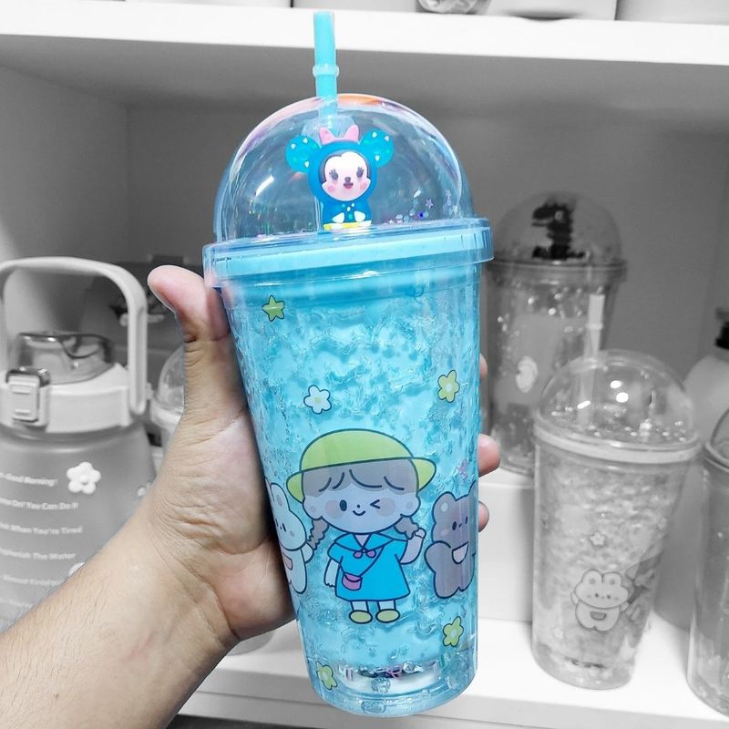 GENERICO - Vaso Tomatodo acrilico Kawaii 450ml