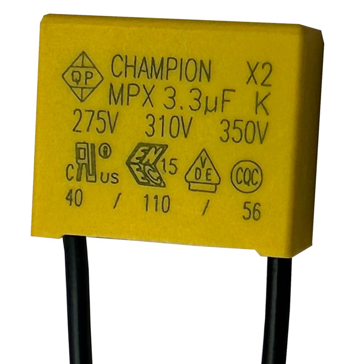 GENERICO - CAPACITOR CONDENSADOR 3.3 UF - REEMPLAZA CABLE NEUTRO