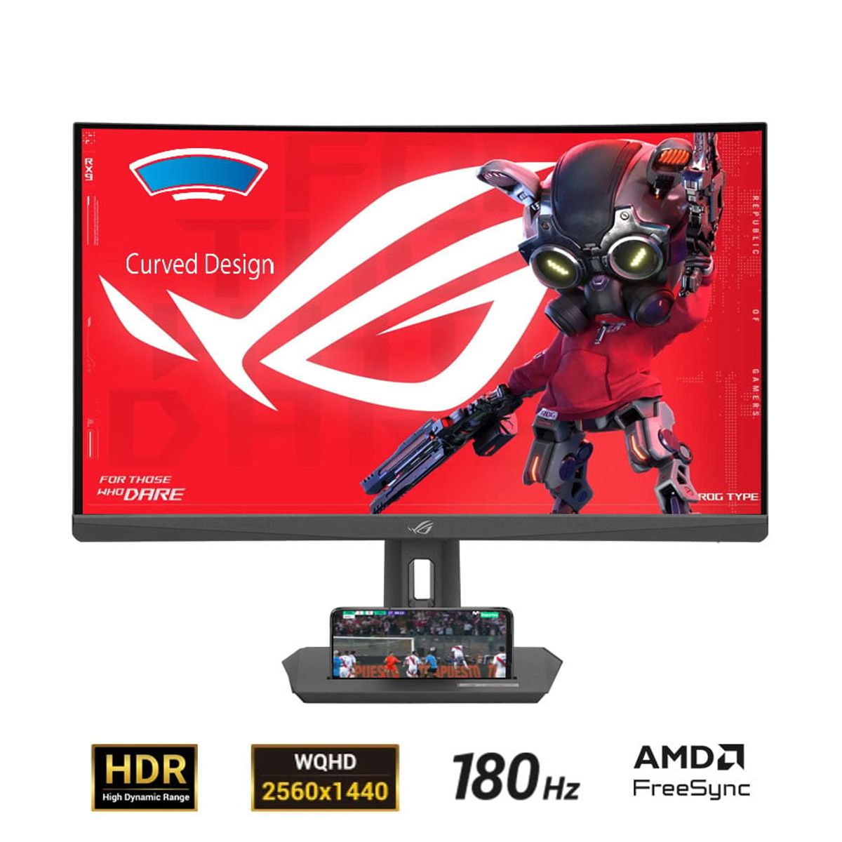 ASUS - MONITOR ASUS ROG Strix XG27WCS 27 CURVO VA FAST WQHD 180Hz 1ms