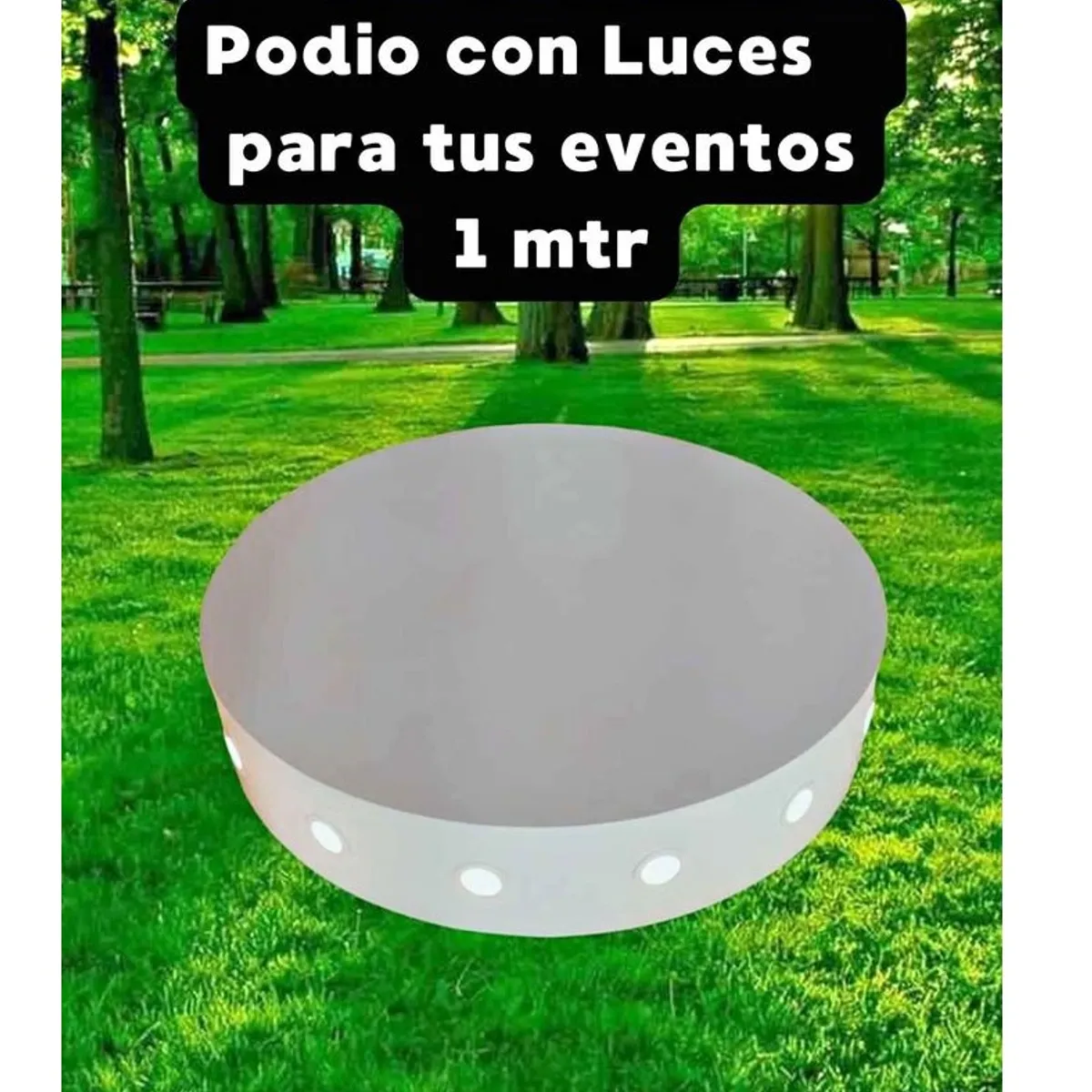 OEM - PODIO BLANCO  CON LUCES 100cm Diametro