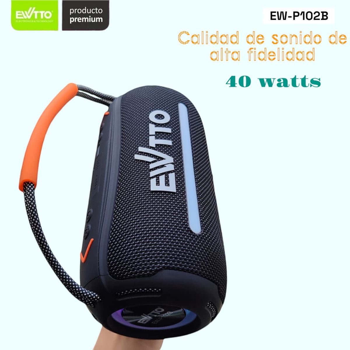 EWTTO - Parlante Portatil Recargable EWTTO EW-P102B
