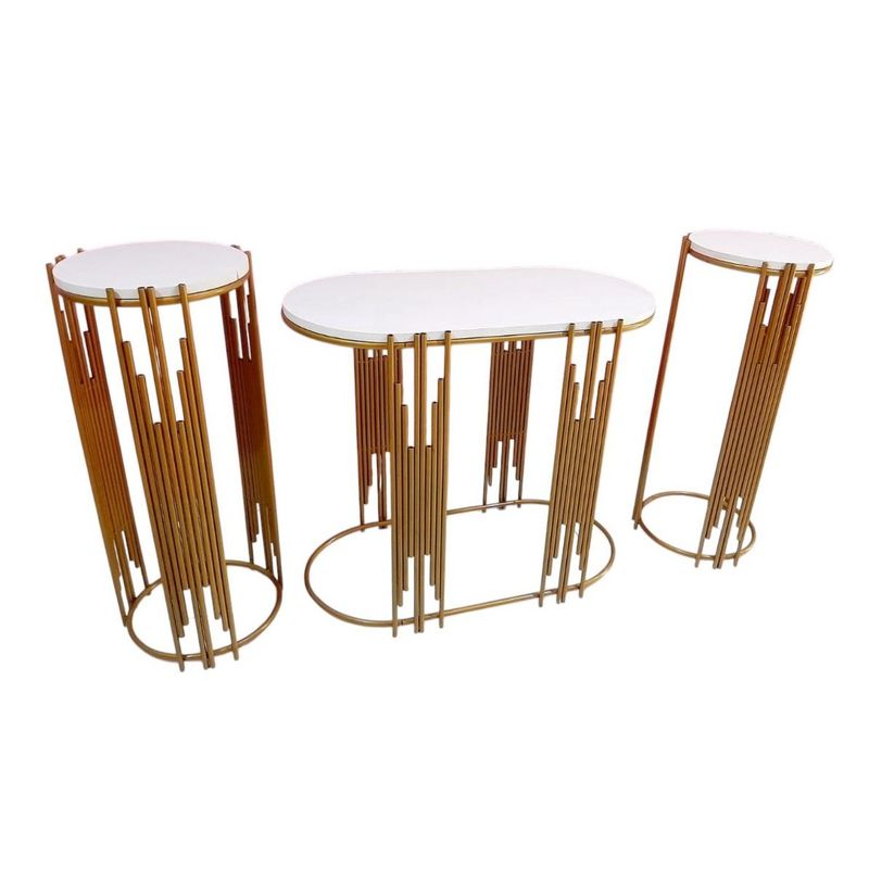 OEM - 3 MESAS BAMBU NAKED DECORATIVAS PARA EVENTOS FIESTAS REU
