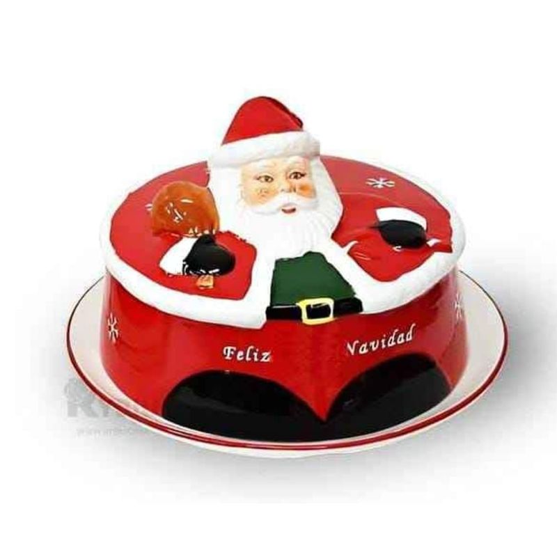 GENERICO - Quesera Navideño con diseño de Papa Noel