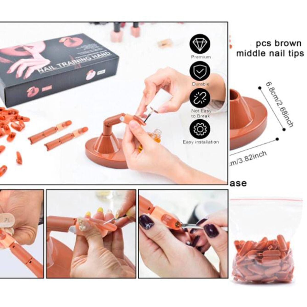 GENERICO - kits de entrenamiento de dedos falsos flexibles