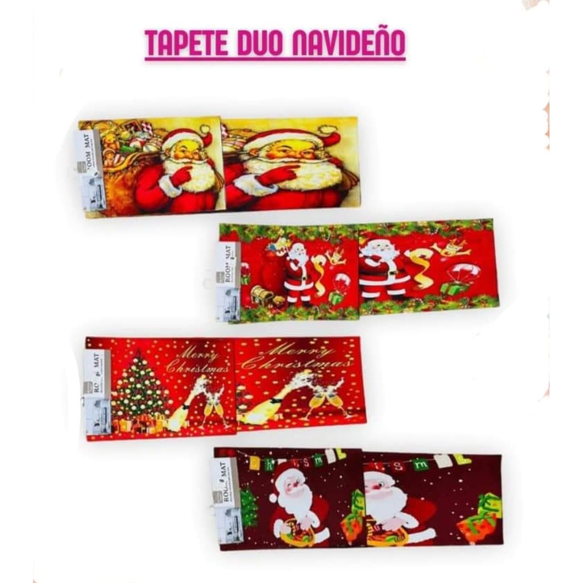 GENERICO - Tapetes navideños antideslizantes