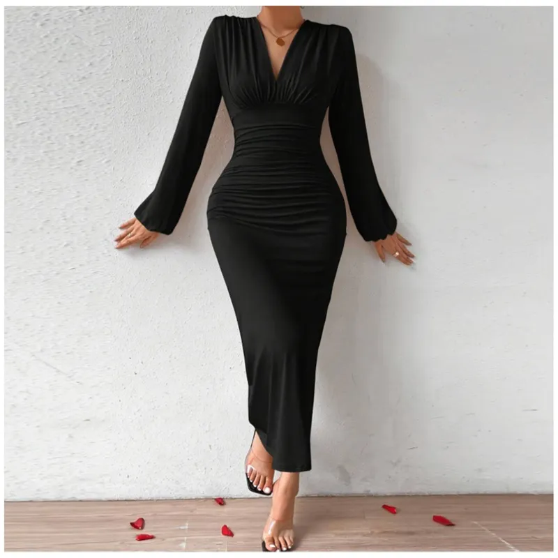 RINODERINA - Vestido Largo Elegante Moda Mujer