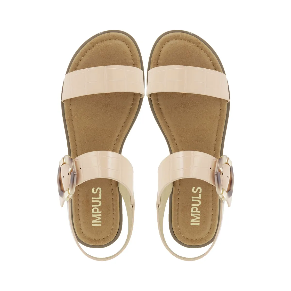 IMPULS - Sandalias Flats Mujer Impuls Aixa02 Nude