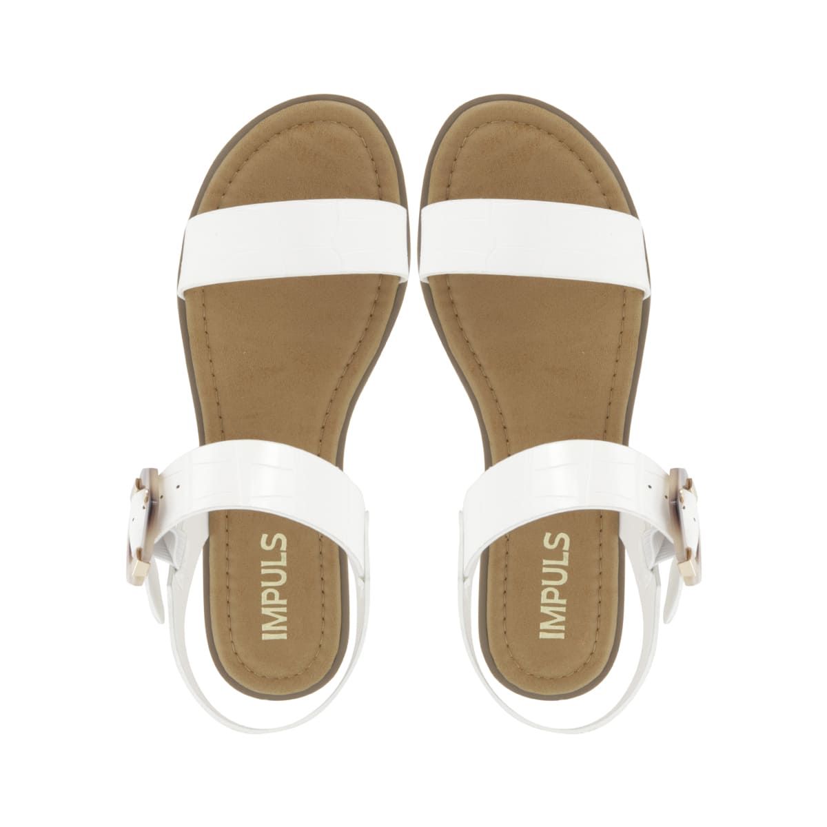 IMPULS - Sandalias Flats Mujer Impuls Aixa02 Blanco