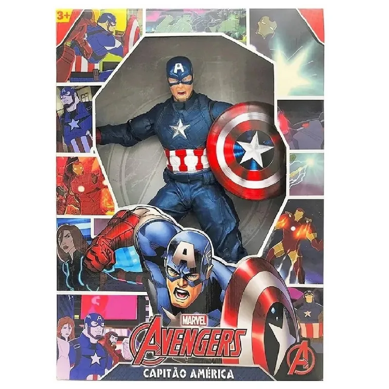 MARVEL - Muñeco Gigante Capitan America 45 cm