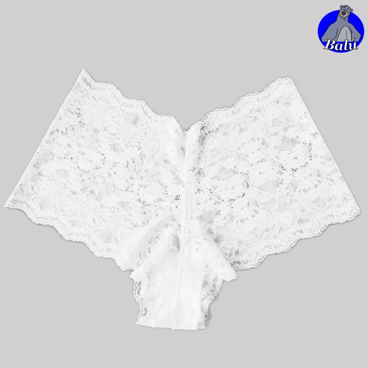 GENERICO - Bóxer cachetero de encaje colombiano PACK 2 unidades