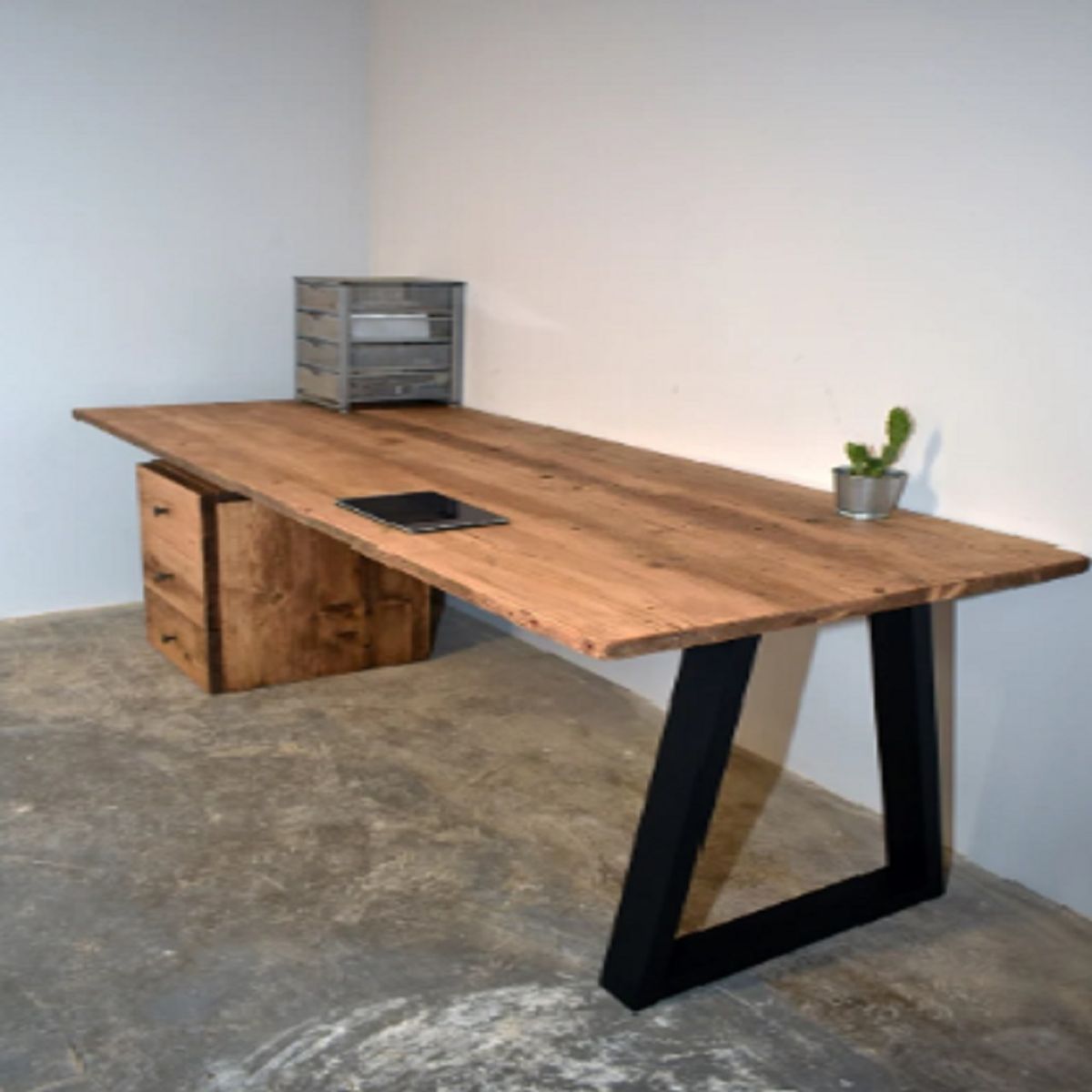 MOBILIARI - MP Escritorio de Madera Airas - NegroNatural