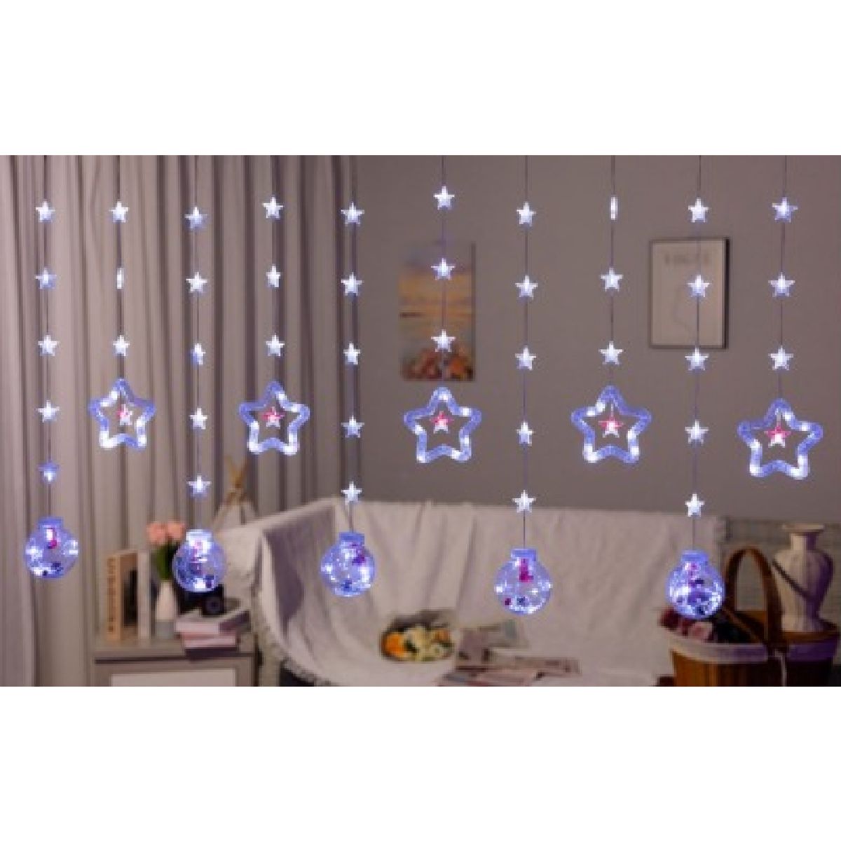 GENERICO - Luces Navideñas Decorativas  10 tiras 50 luces