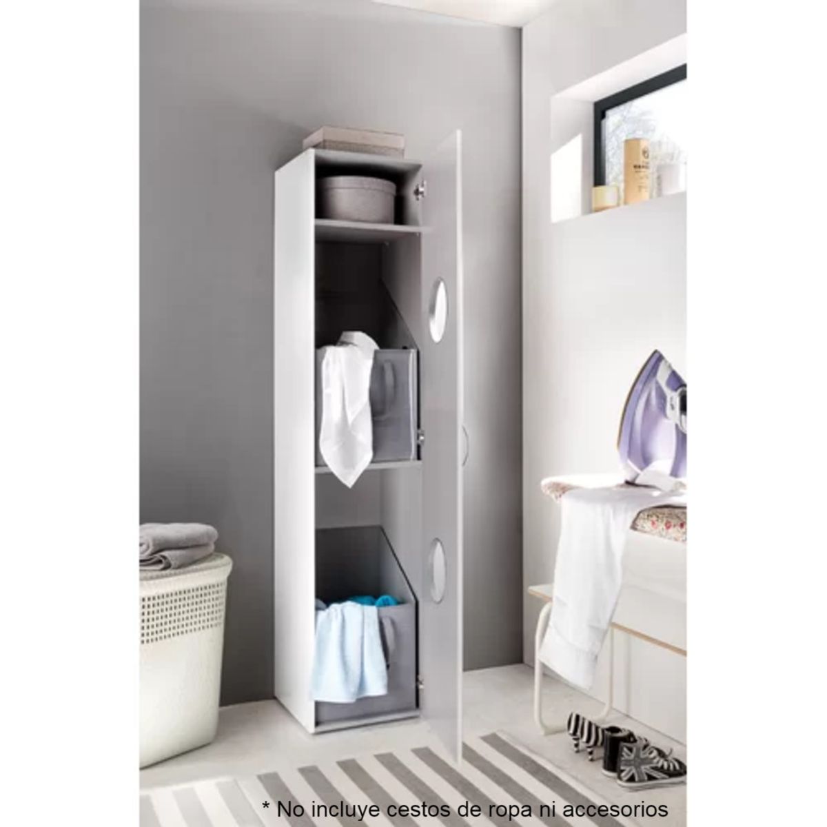 TU MESITA - Armario de Baño Práctico Blanco 185 cm TU MESITA