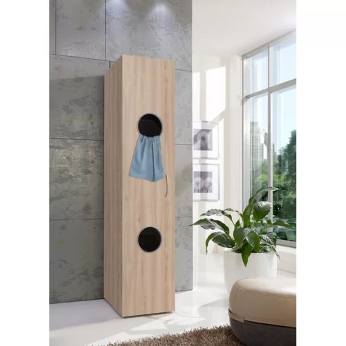 TU MESITA - Armario de Baño Práctico Haya 185 cm TU MESITA