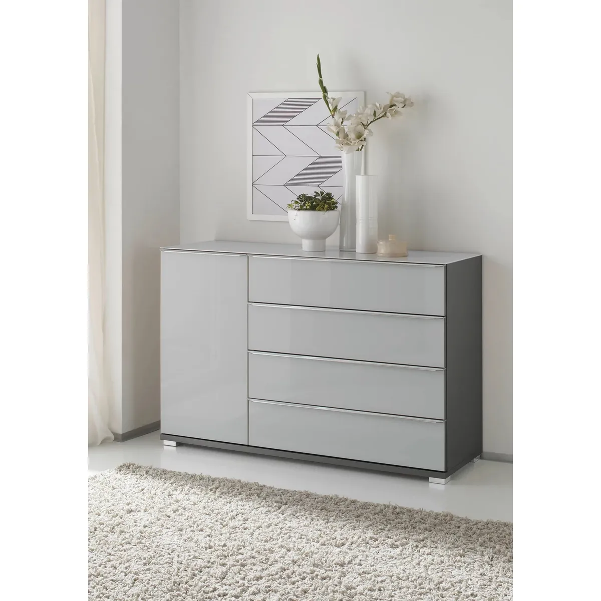 GENERICO - Aparador Moderno Sonto Gris R&R MUEBLES