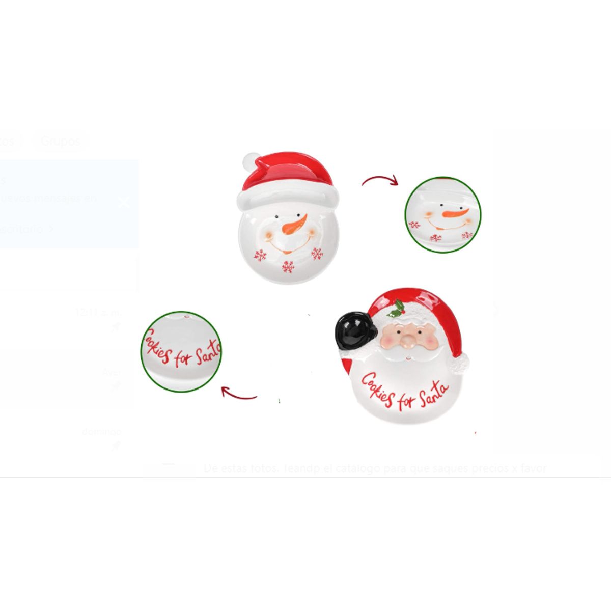 GENERICO - Bandeja con diseño Papa Noel