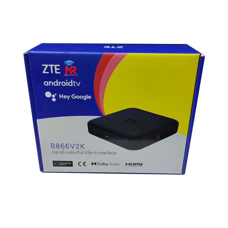 ZTE - TV BOX ANDROID TV 4K ULTRA HD ZTE 2GB+8GB WIFI Y RJ45