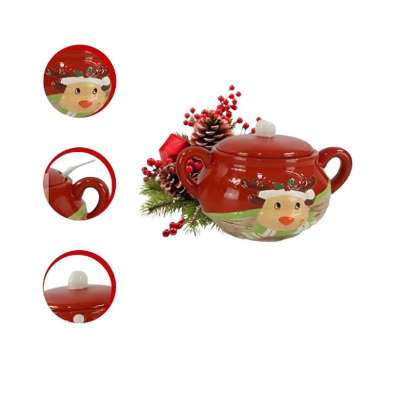 GENERICO - Azucarera Navideño con Diseño de Reno