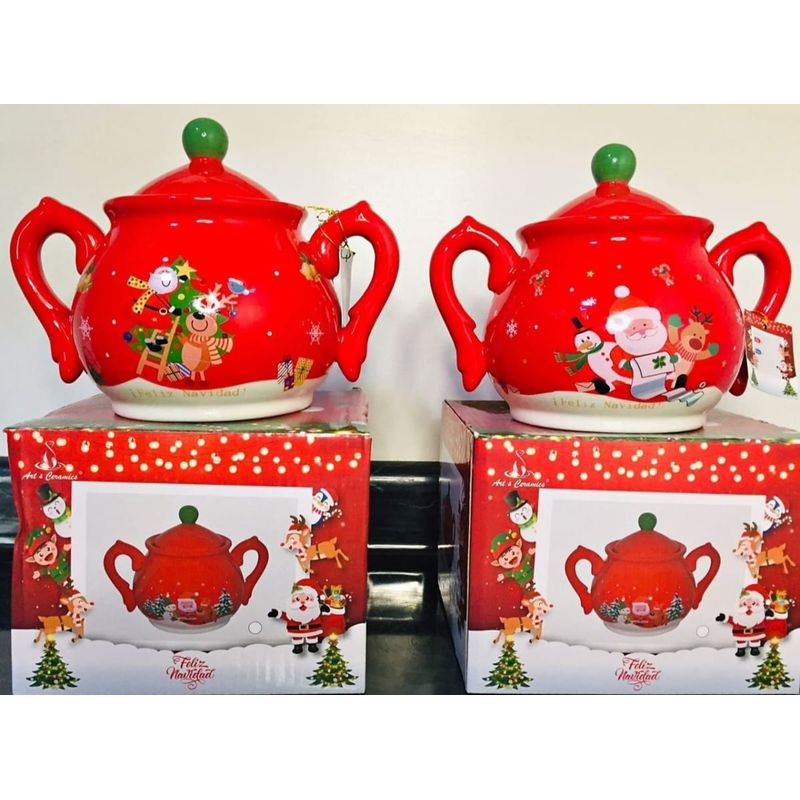 GENERICO - Azucarera Rojo con diseño Navideño