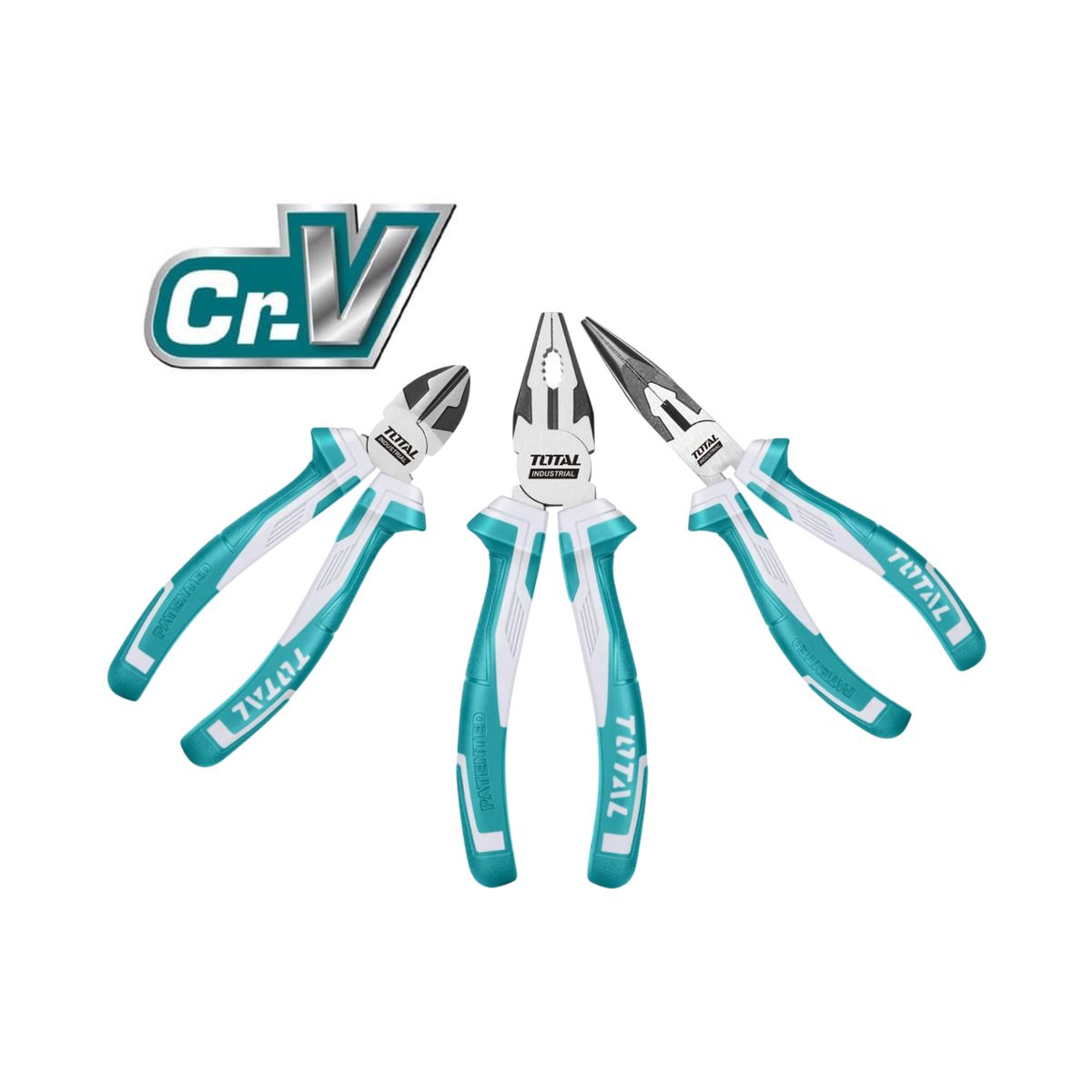 TOTAL TOOLS - Set de 3 alicates industrial Total