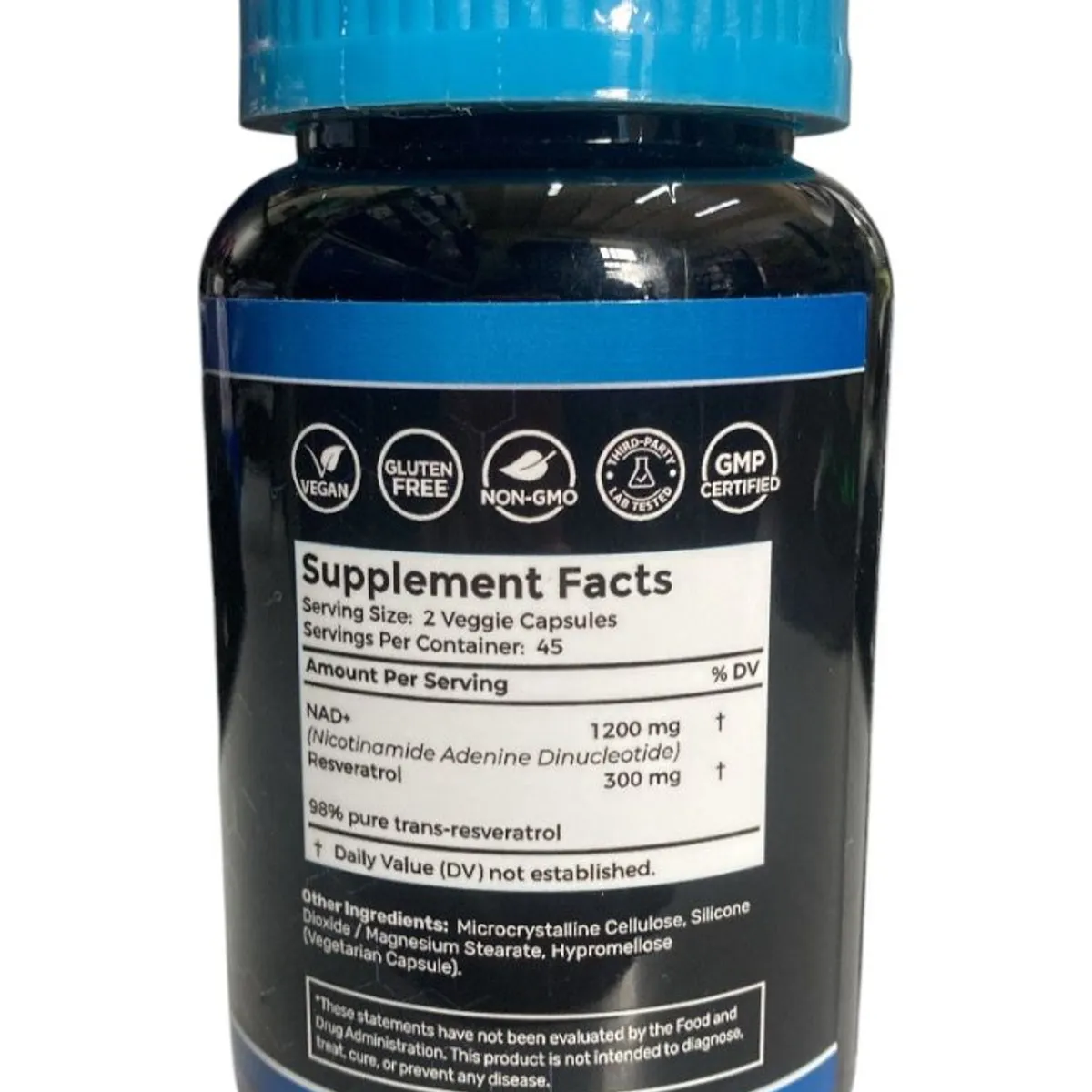 GENERICO - resveratrol NAD+ 1500 mg per serving