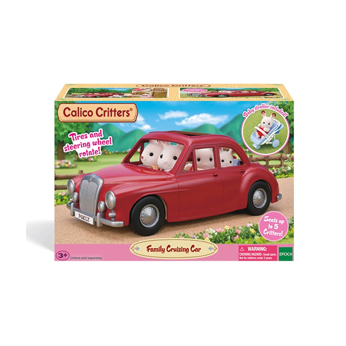 SYLVANIAN FAMILIES - Sylvanian Calico Critters Auto Rojo de Crucero Familiar