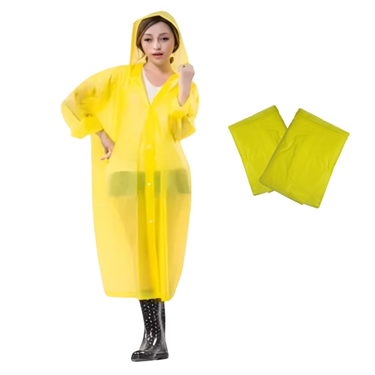 GENERICO - Pack x2 Poncho Ligero Impermeable para niños y jóvenes