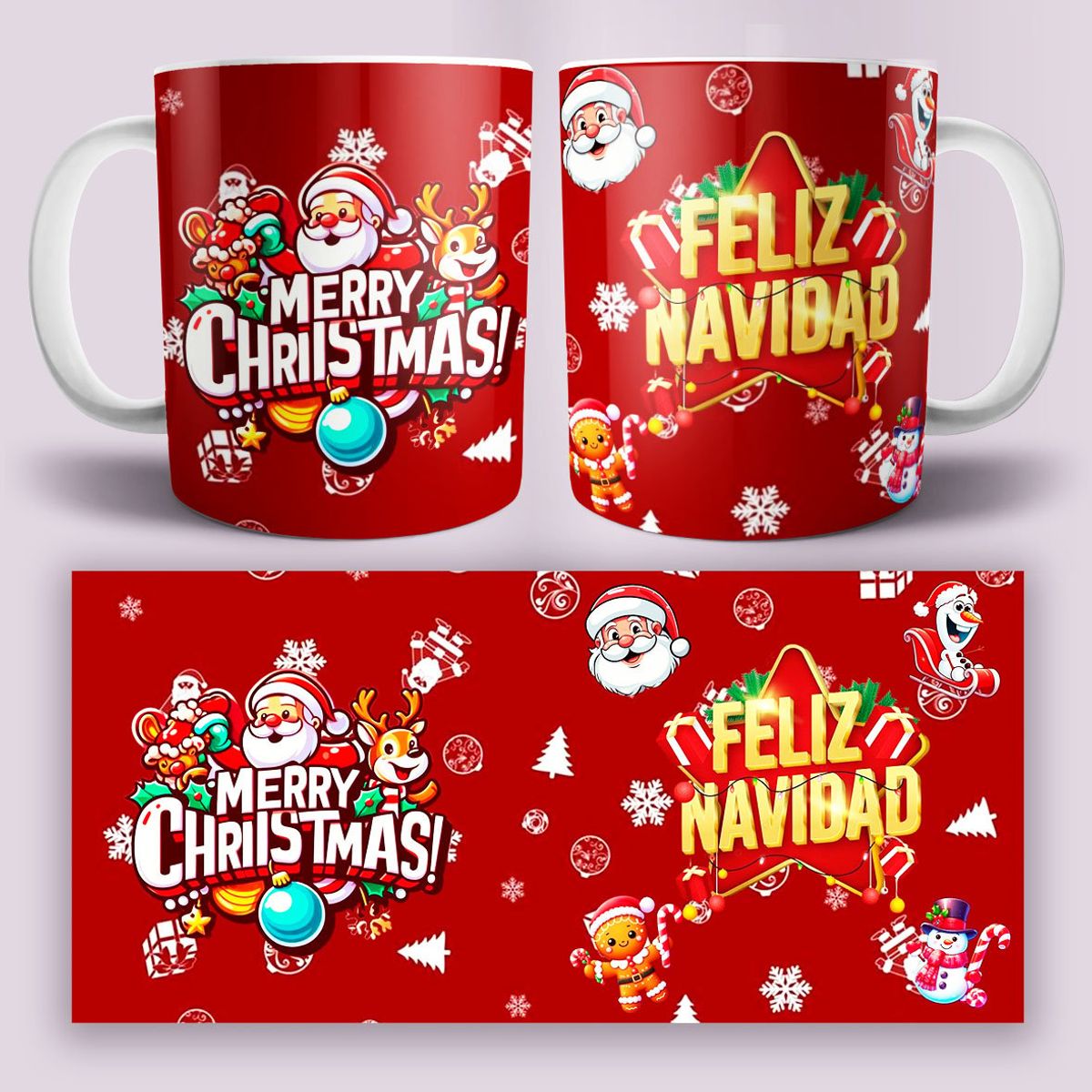 GENERICO - TAZA DE NAVIDEÑA 11oz - LQNN