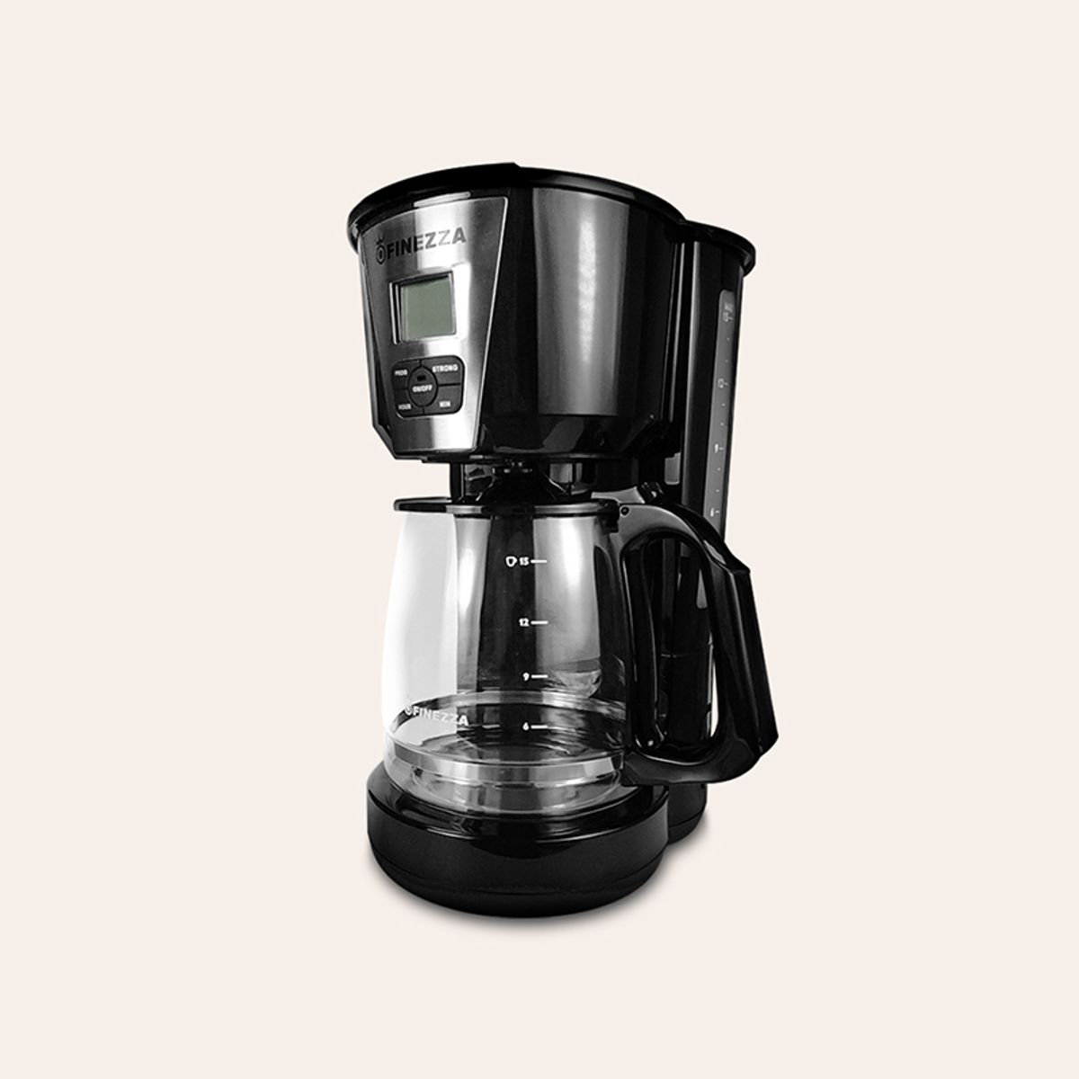 FINEZZA - Cafetera digital 15 tazas Finezza