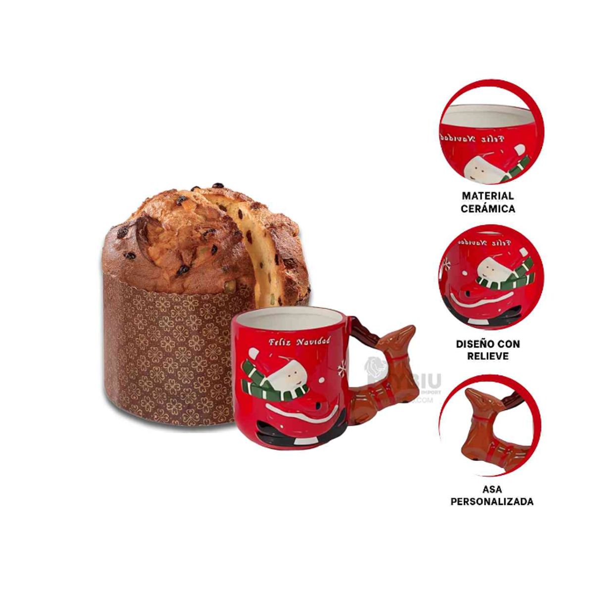 GENERICO - Taza Navideña con diseño Muñeco de Nieve