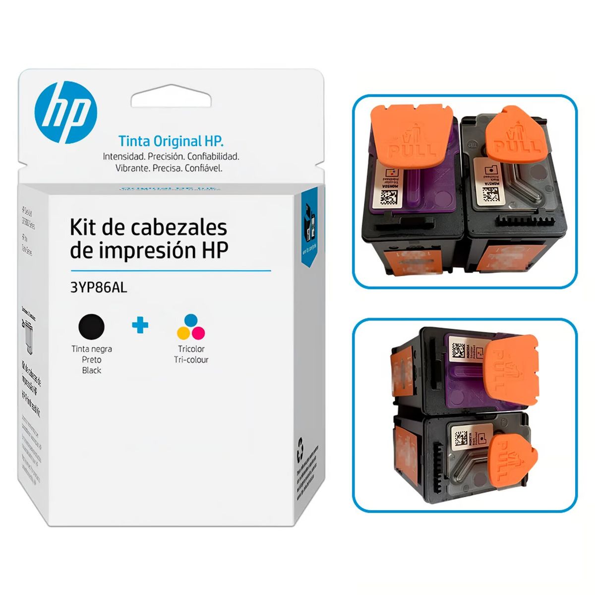 HP - KIT DE CABEZAL HP 3YP86AL Tank 115 315 415 Negro y Tricolor