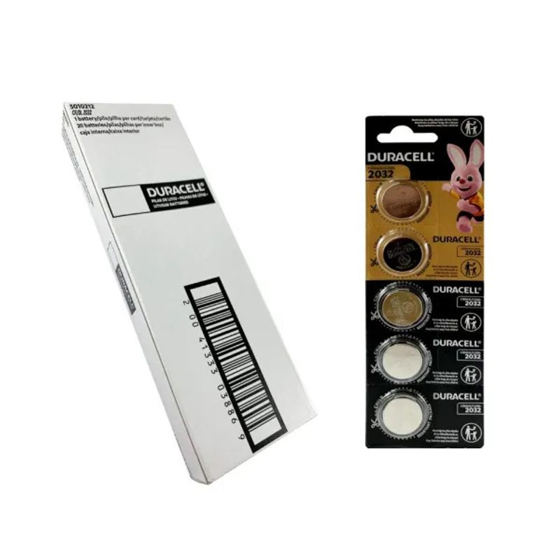 DURACELL - PILAS CR2032 3V DURACELL X 20 UNIDADES (04 BLISTER X 5 UNID.)