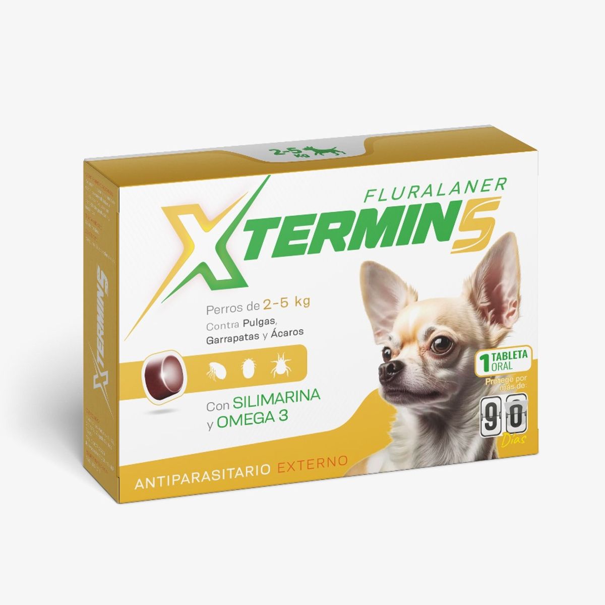 VETLINEX - ANTIPULGAS XTERMIN TABLETA MASTICABLE X 5KG