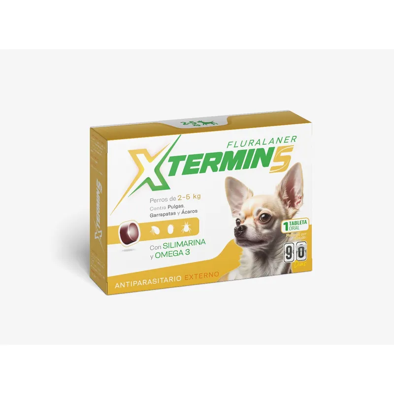 VETLINEX - ANTIPULGAS XTERMIN TABLETA MASTICABLE X 5KG