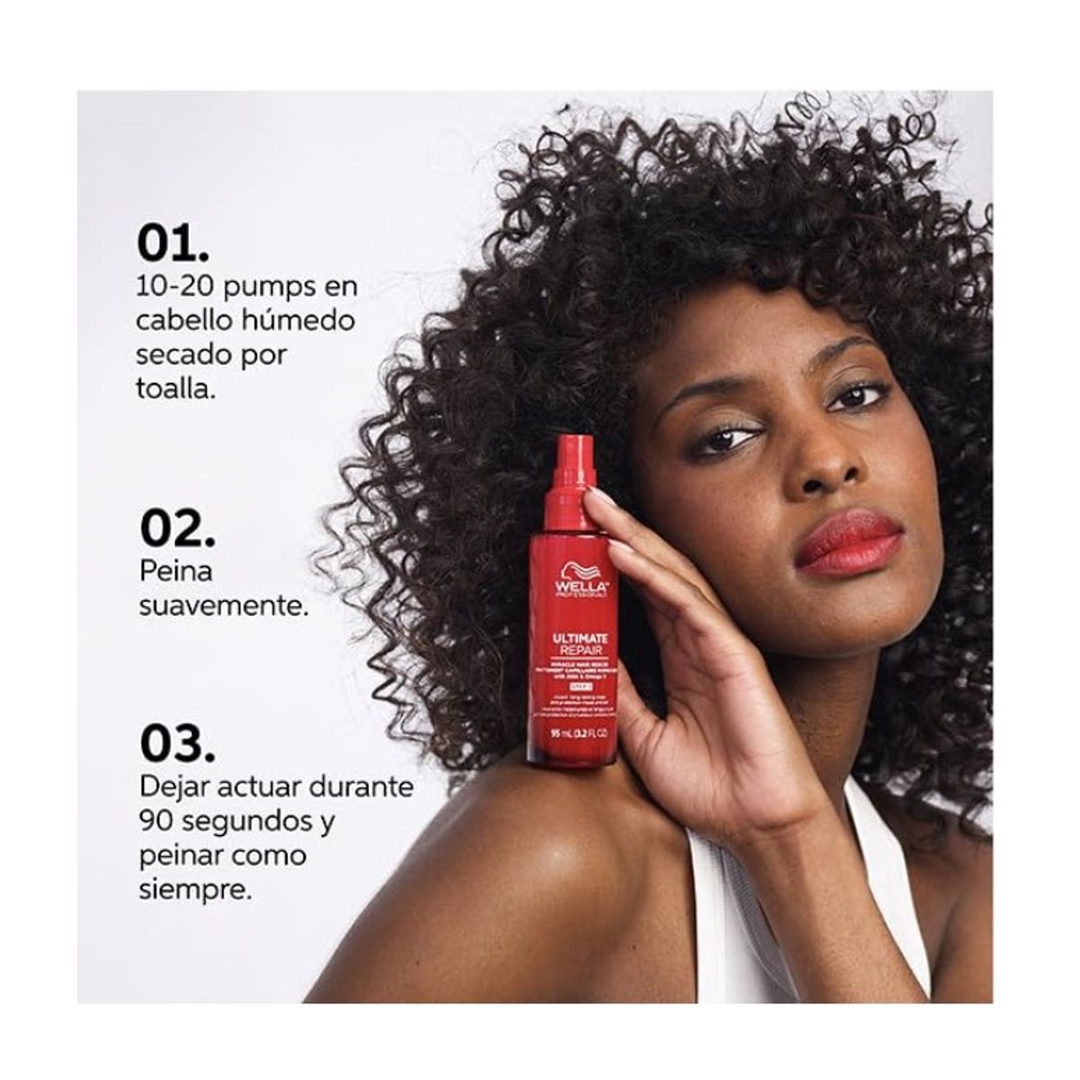 WELLA - Shampoo + Acondicionador + Spray Reparador Ultimate Repair Wella